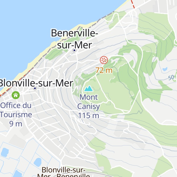 Map of Mont Canisy
