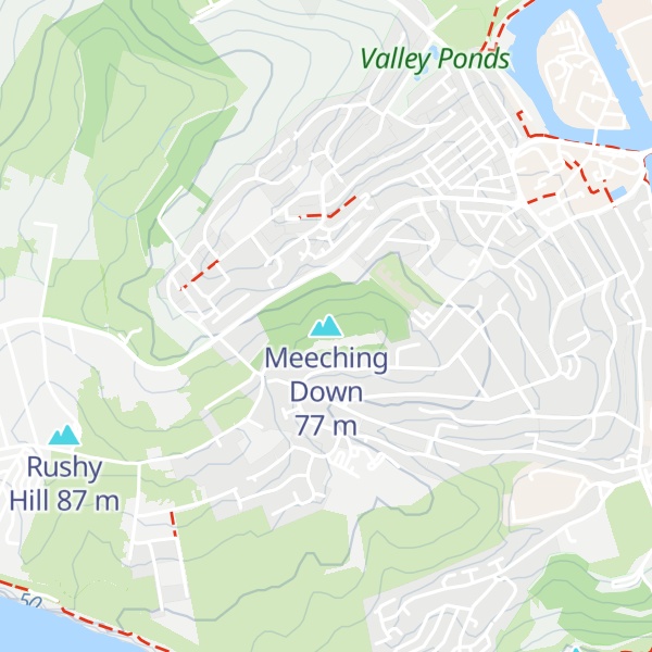 Map of Meeching Down