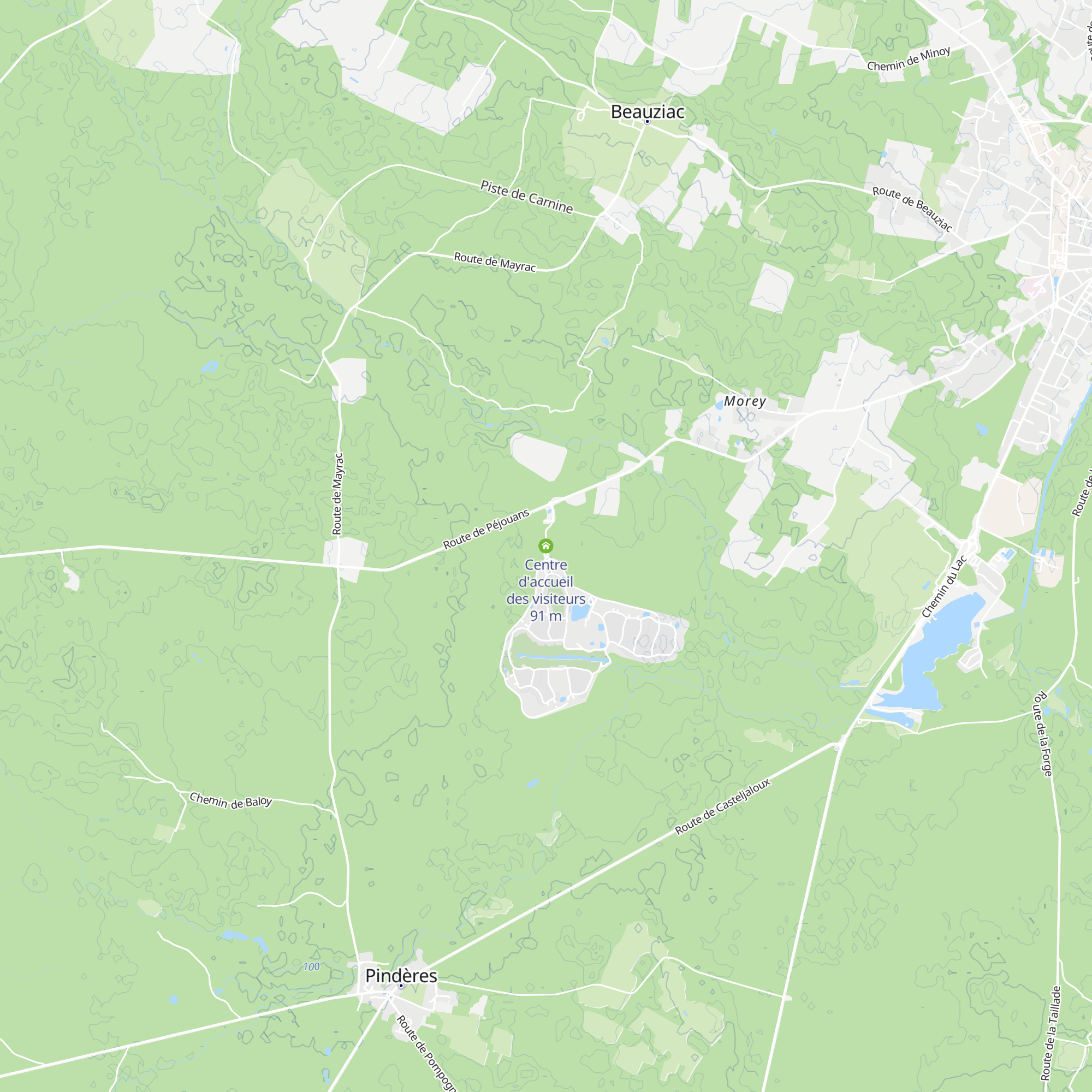 Centre d'accueil des visiteurs map