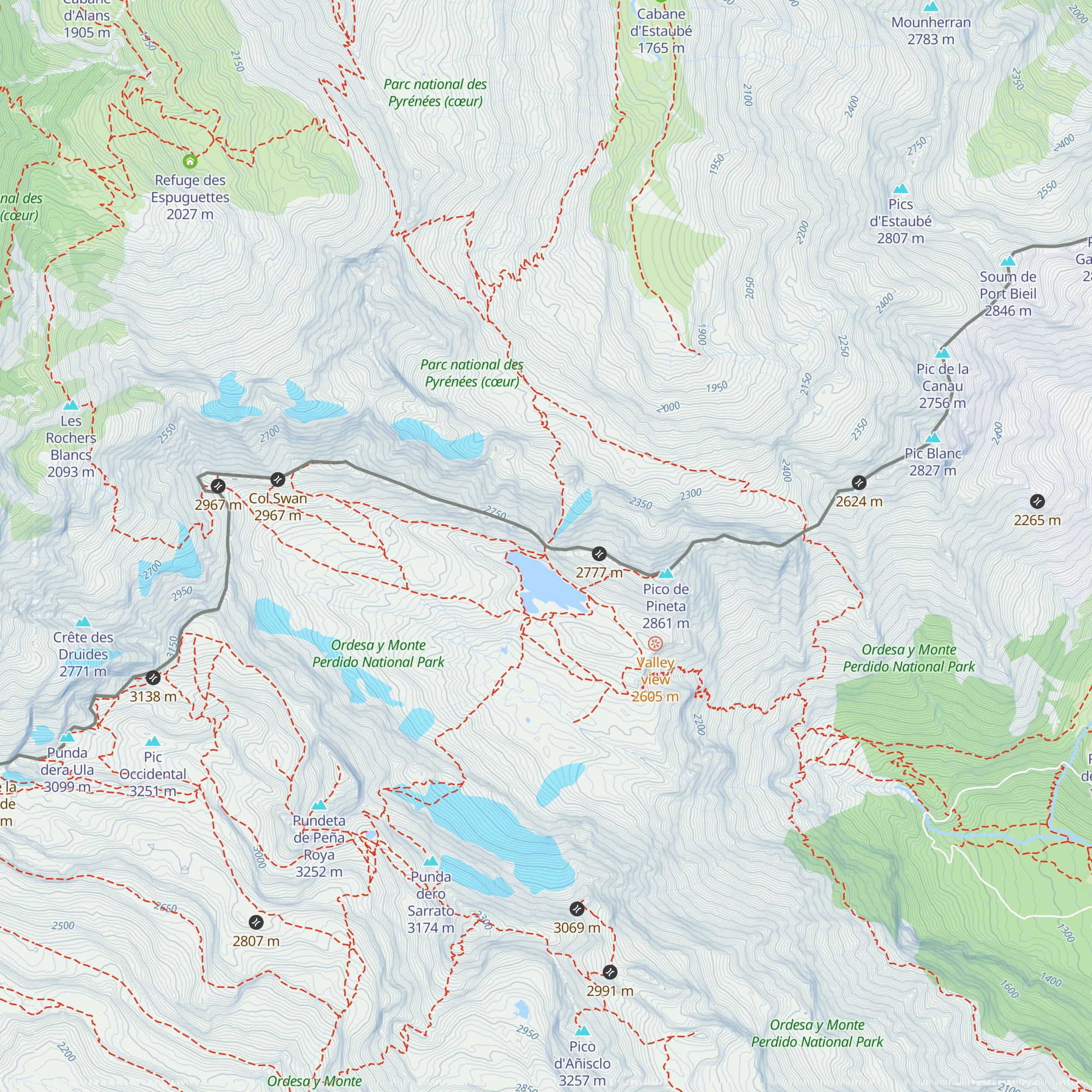 Refugio de Tucarroya map