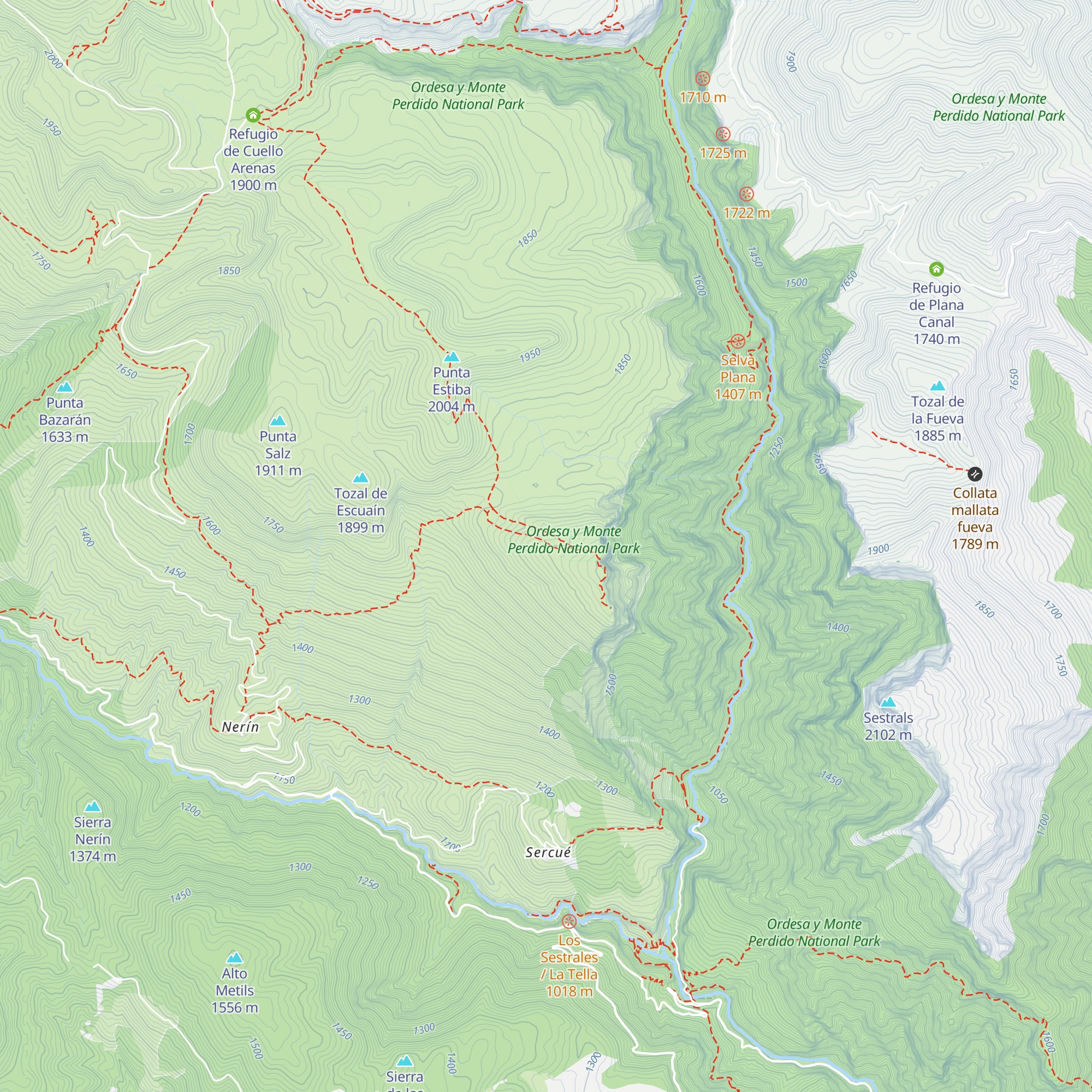 Cabana de Piedra map