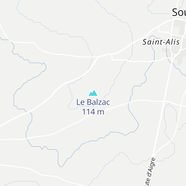 Map of Le Balzac