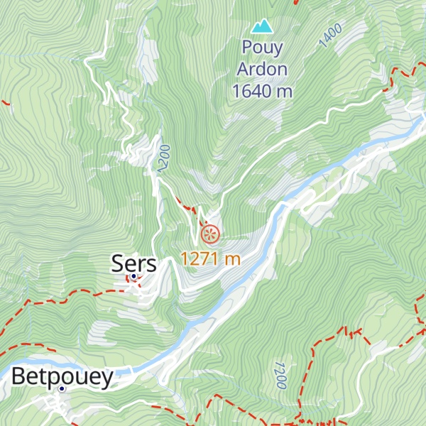 Map of Gîte de Saint-Justin