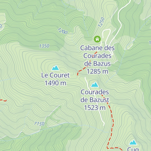 Map of Cabane du Couret
