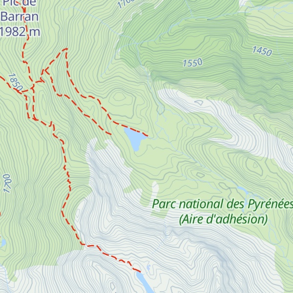 Map of Cabane du Lac d'Ourrec