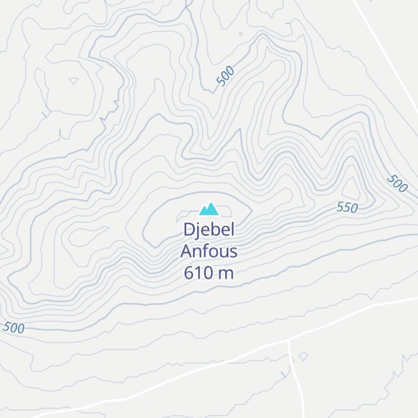 Map of Djebel Anfous