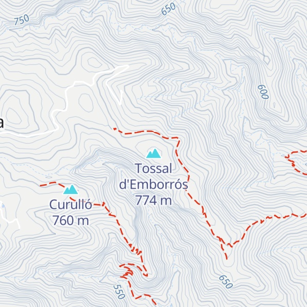 Map of Tossal d'Emborrós