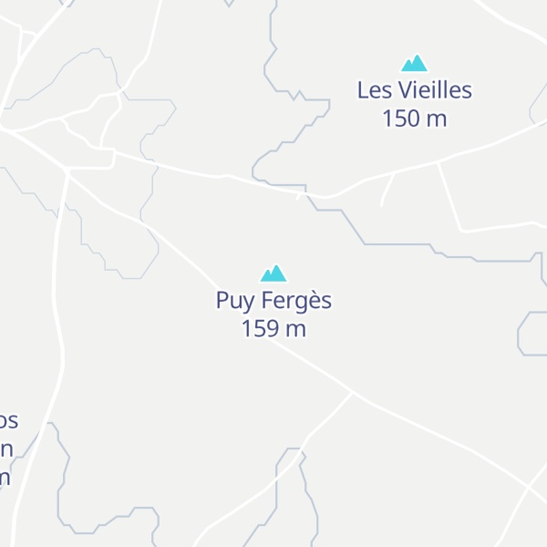 Map of Puy Fergès