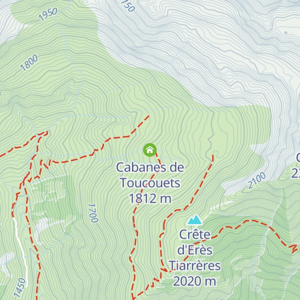 Map of Cabanes de Toucouets