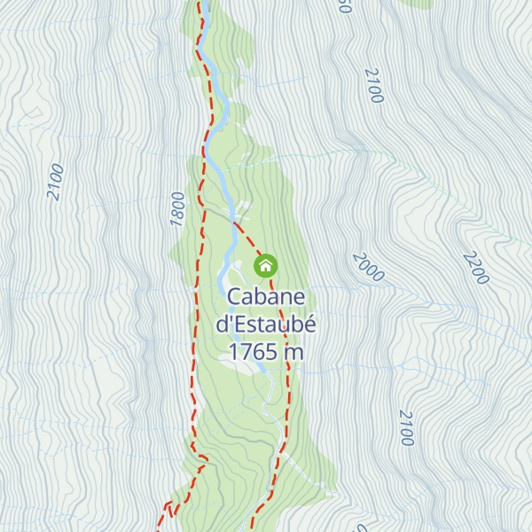 Map of Cabane d'Estaubé