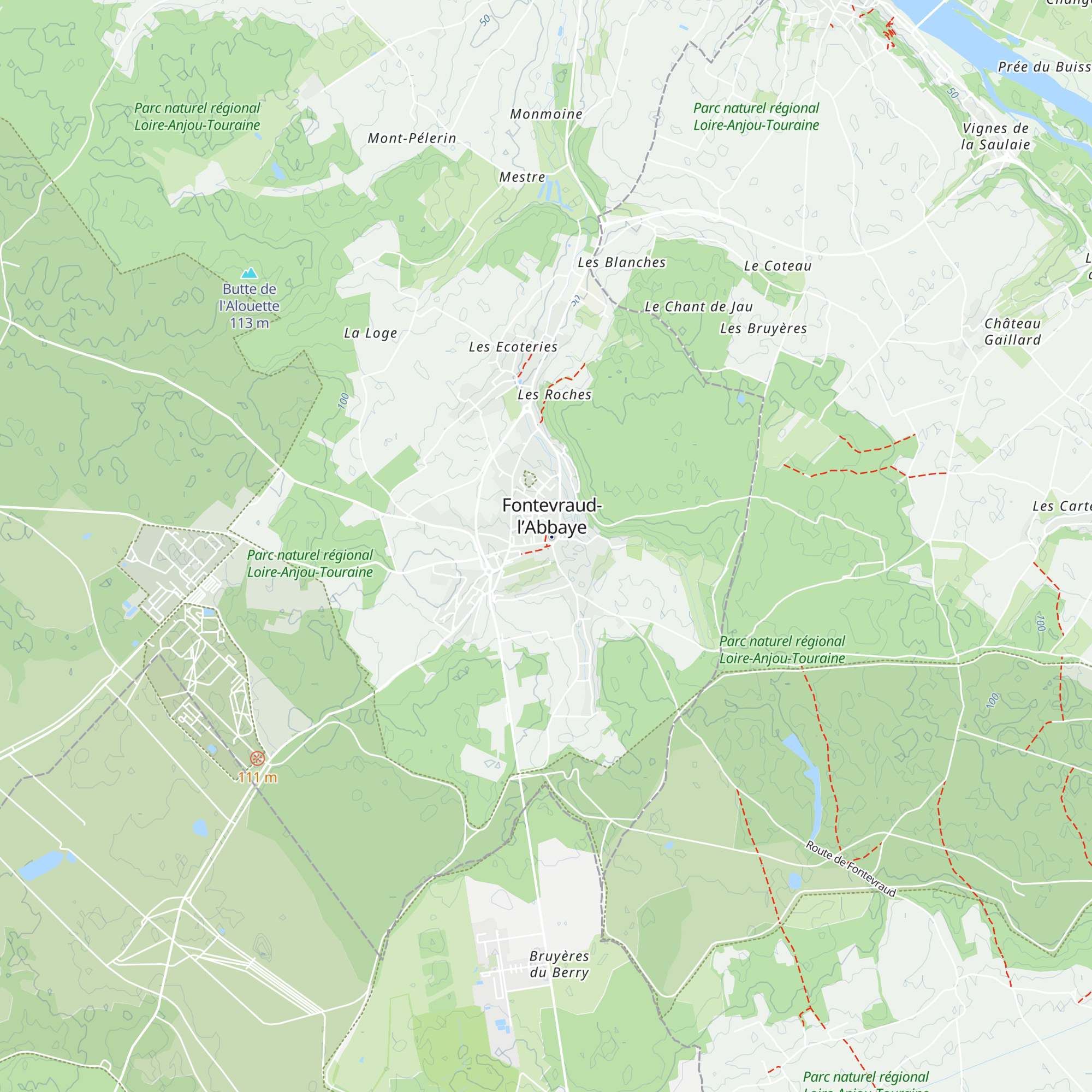 Office du tourisme de Fontevraud l'Abbaye map