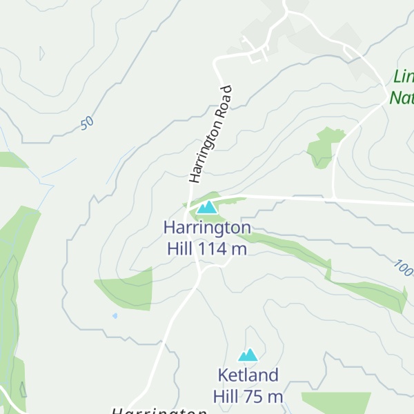 Map of Harrington Hill