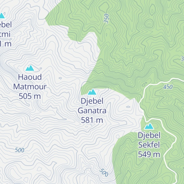 Map of Djebel Ganatra