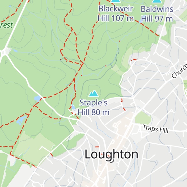 Map of Staple's Hill