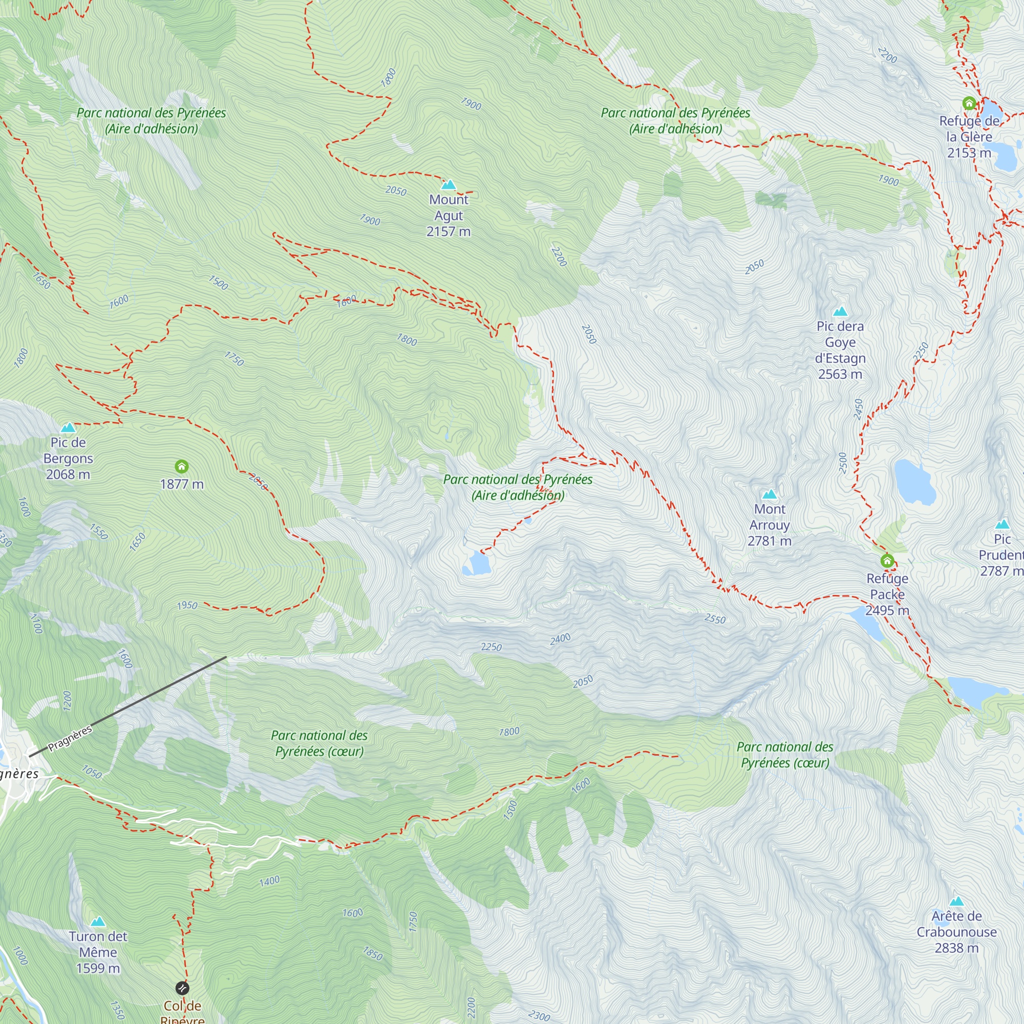Cabane de Maucapera map