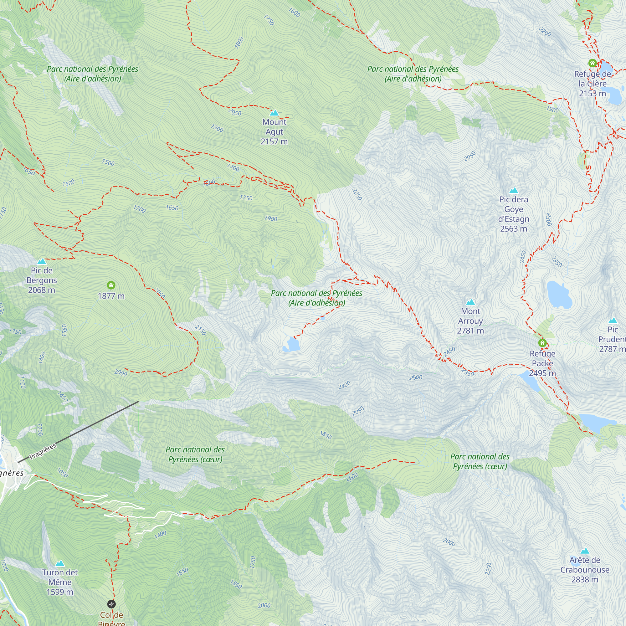 Cabane de Maucapera map