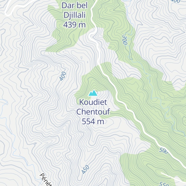Map of Koudiet Chentouf