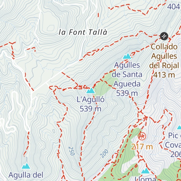 Map of L'Agulló