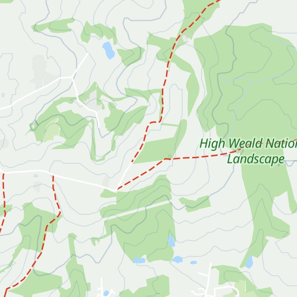 Map of Tanner's Hill Pett