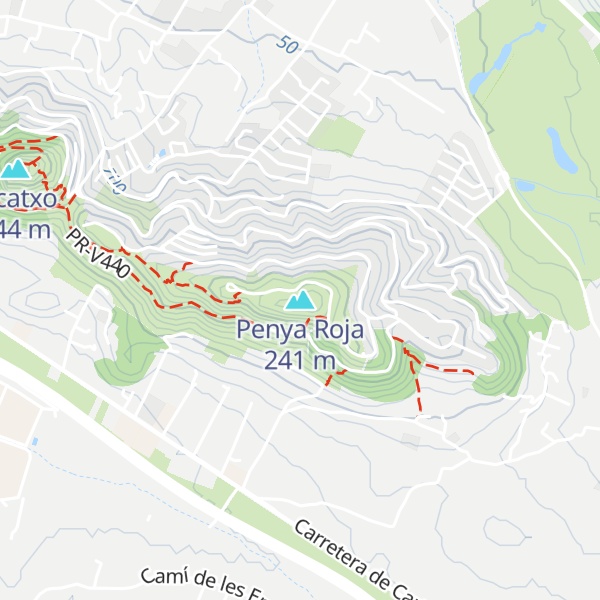 Map of Penya Roja