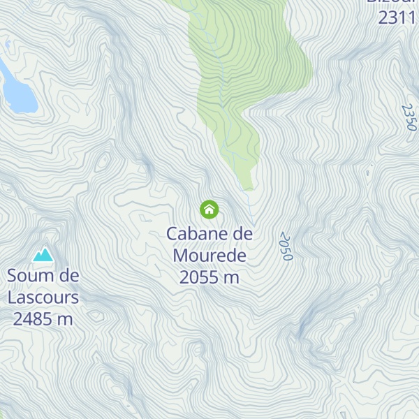 Map of Cabane de Mourede