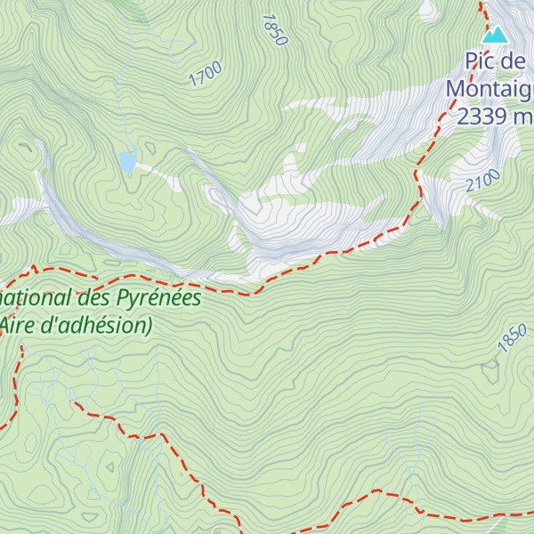 Map of Mails des Courbas
