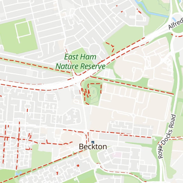 Map of Beckton Alps