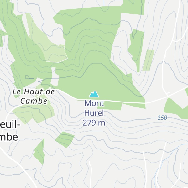 Map of Mont Hurel