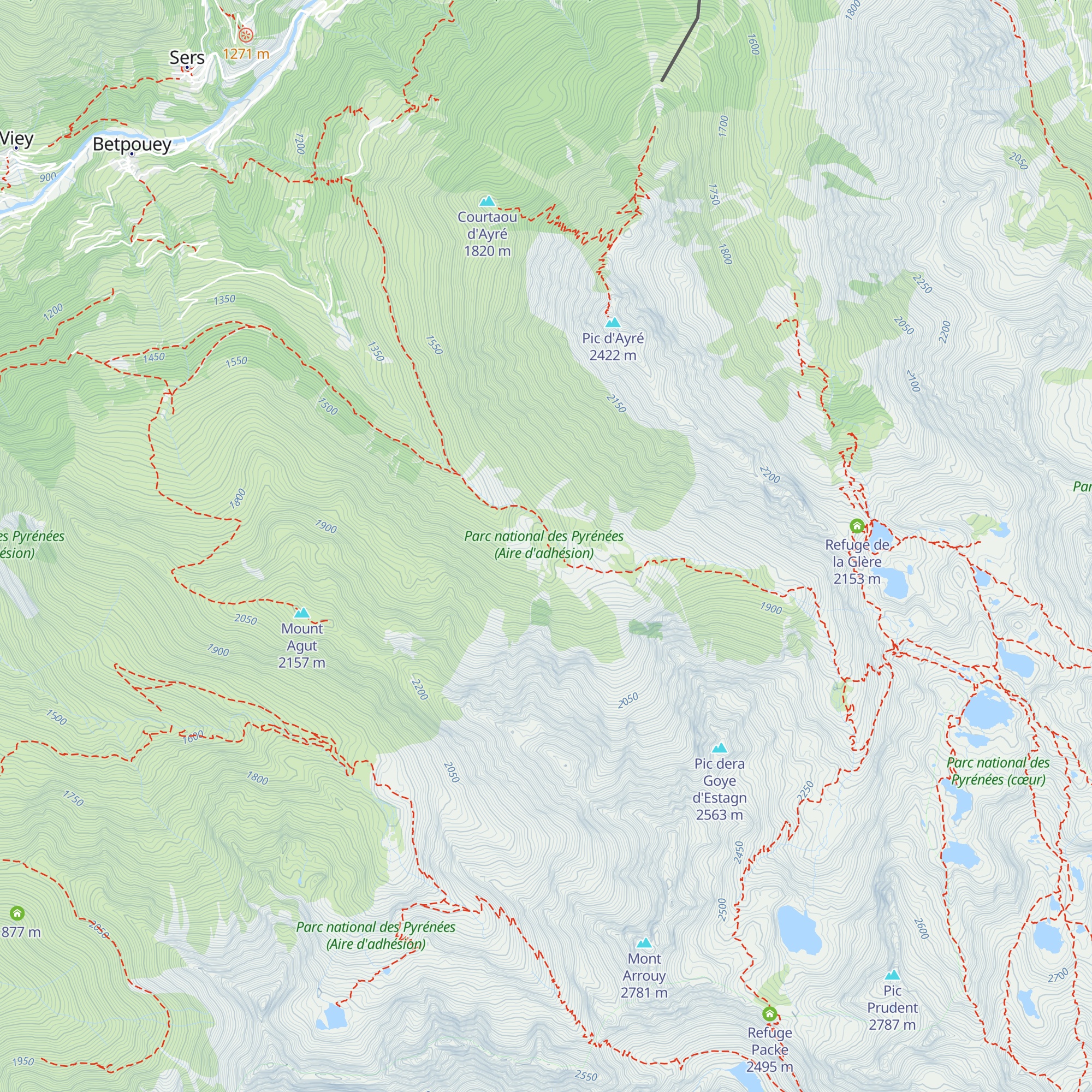 Cabane de Sardiche map