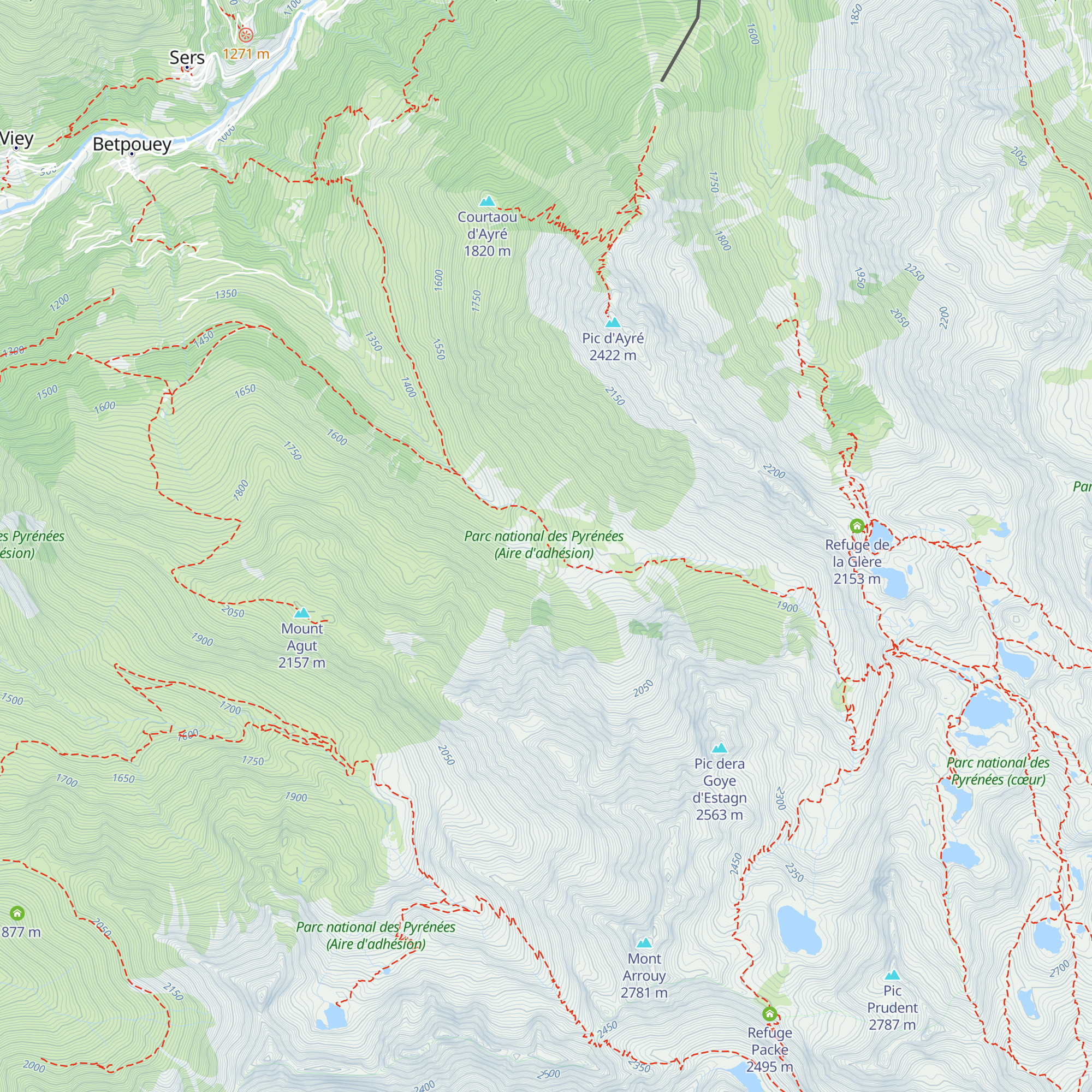 Cabane de Sardiche map