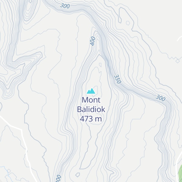 Map of Mont Balidiok