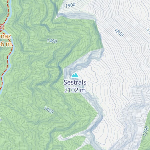 Map of Sestrals