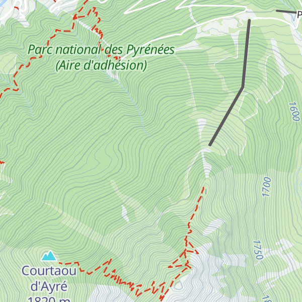 Map of Cabane de l'Ayré