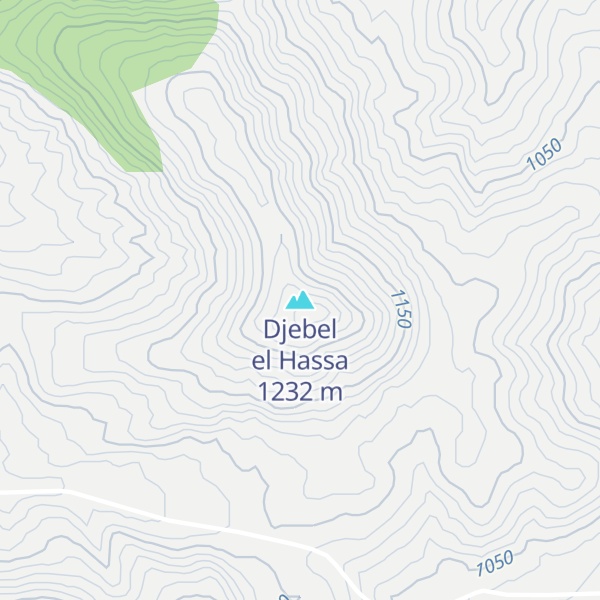 Map of Djebel el Hassa