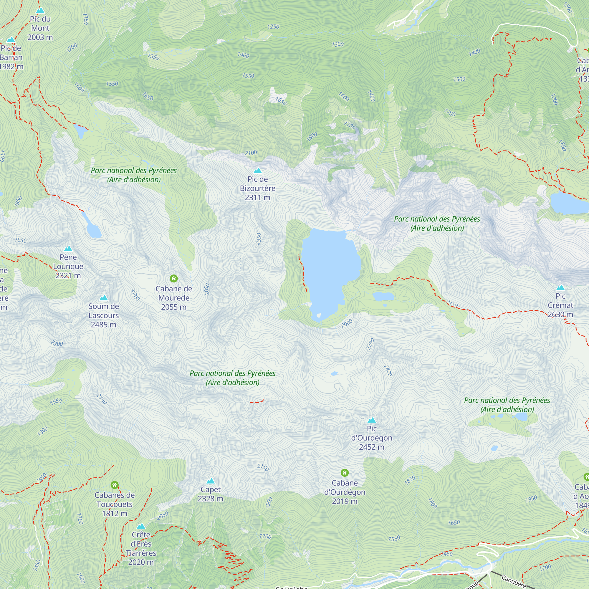 Cabane de la Thoue map