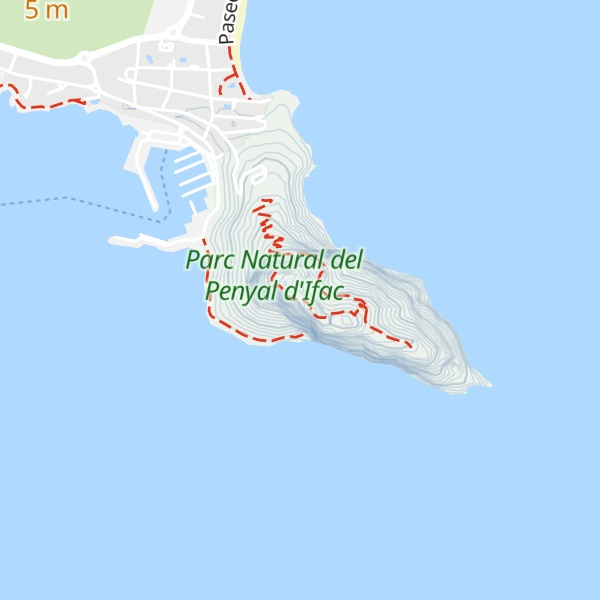 Map of Penyal d'Ifac