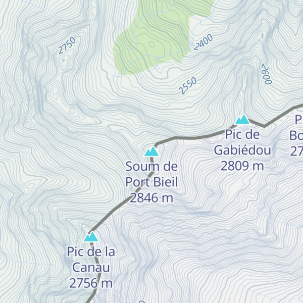 Map of Soum de Port Bieil