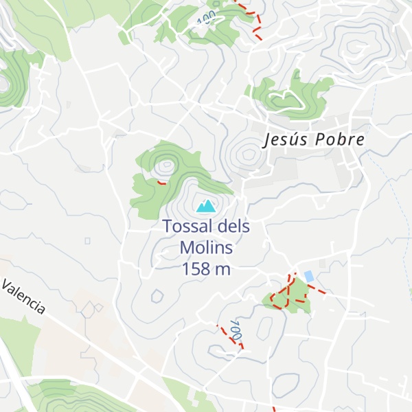Map of Tossal dels Molins