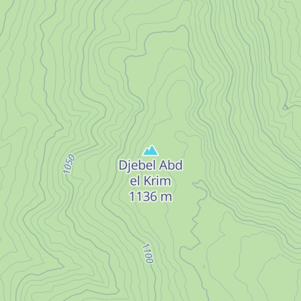 Map of Djebel Abd el Krim