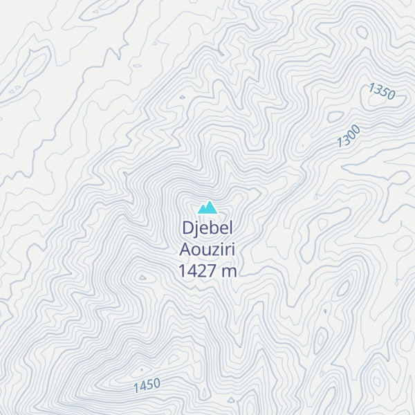 Map of Djebel Aouziri