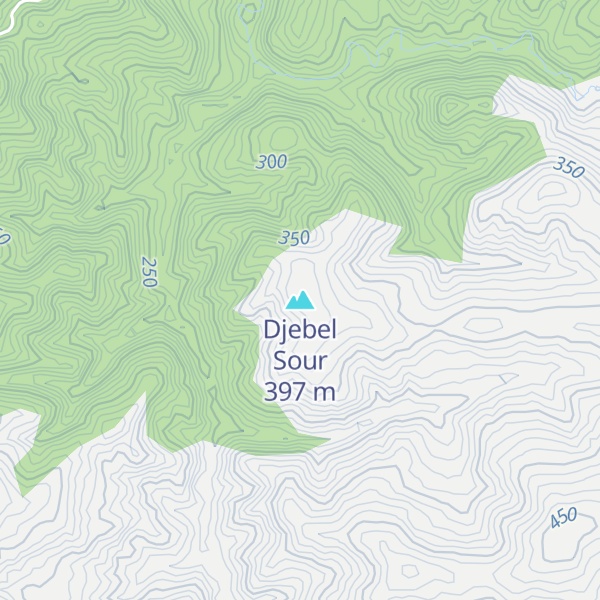 Map of Djebel Sour