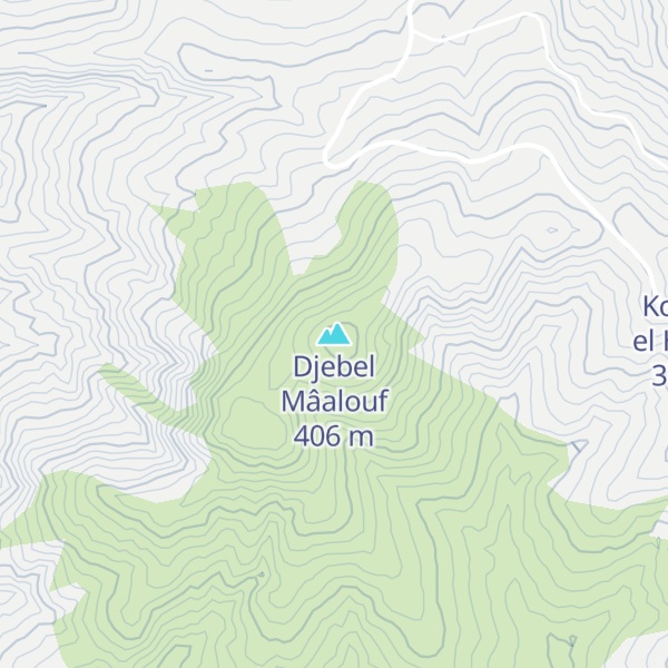 Map of Djebel Mâalouf