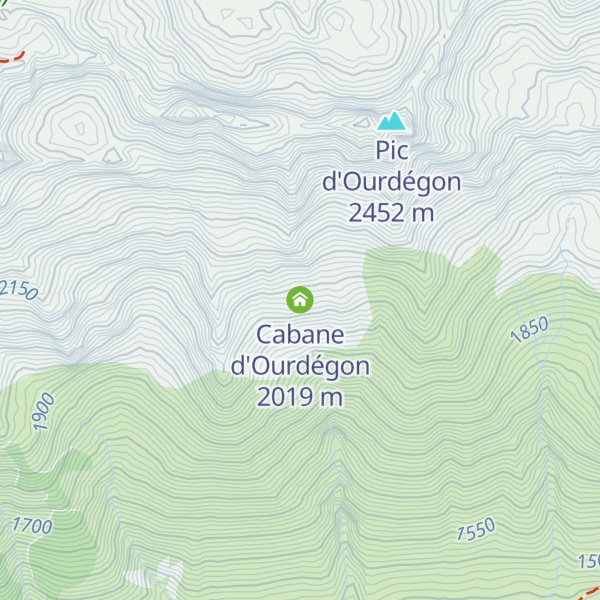 Map of Cabane d'Ourdégon