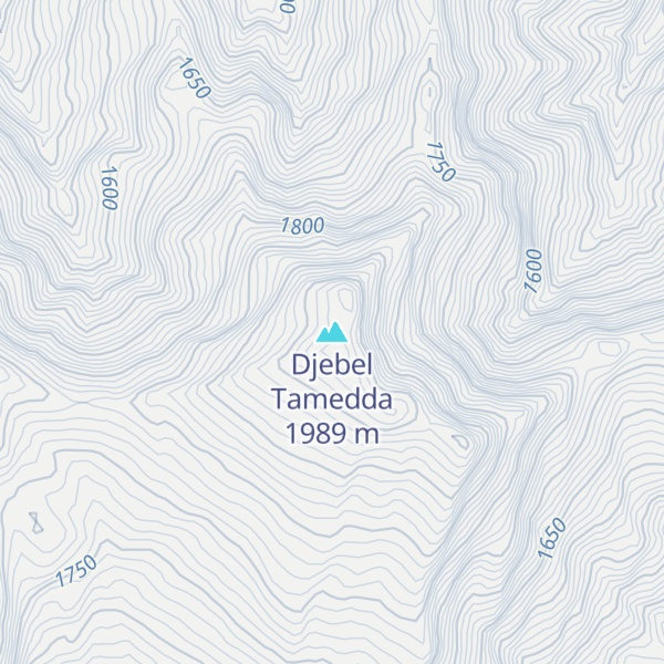 Map of Djebel Tamedda