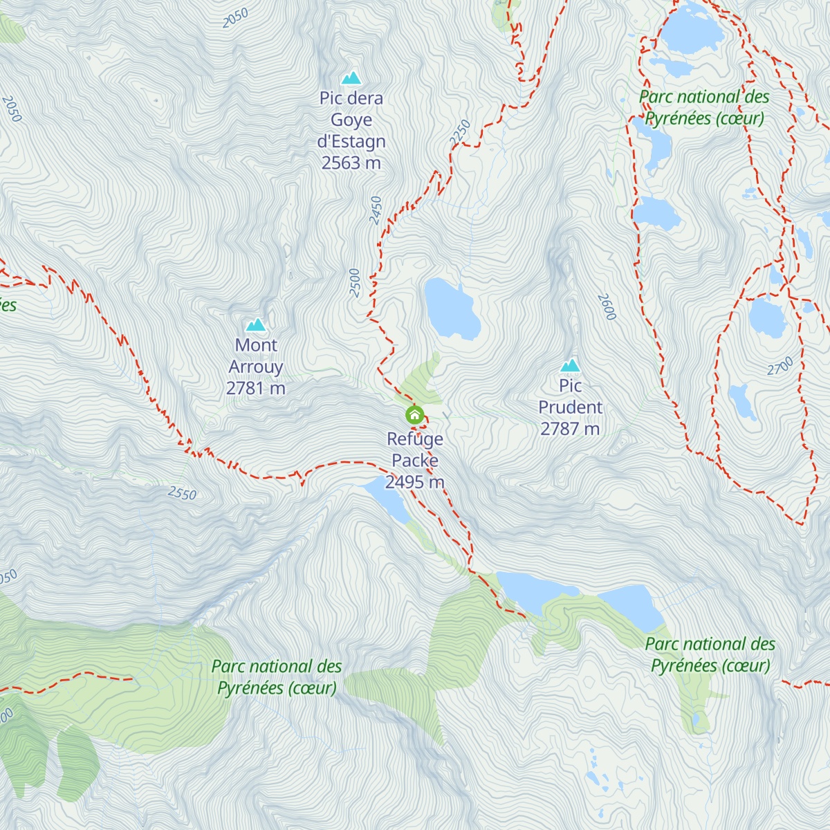 Refuge Packe map