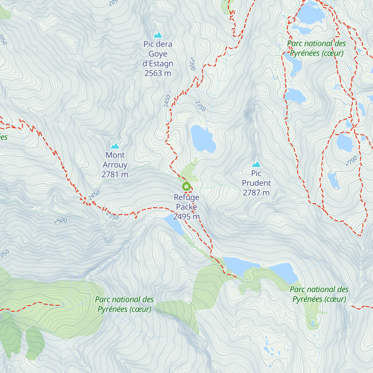Refuge Packe map