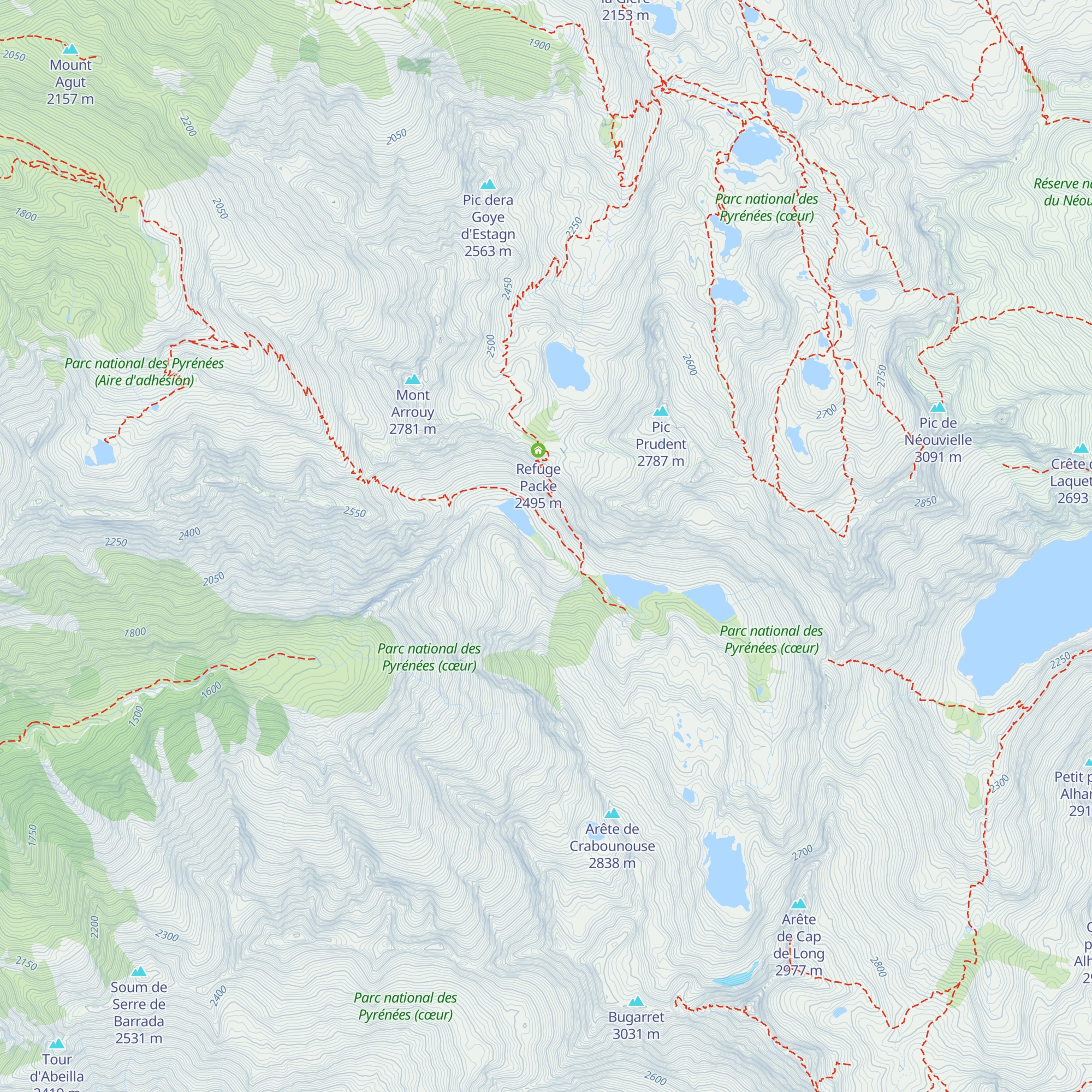 Cabane de Rabiet map