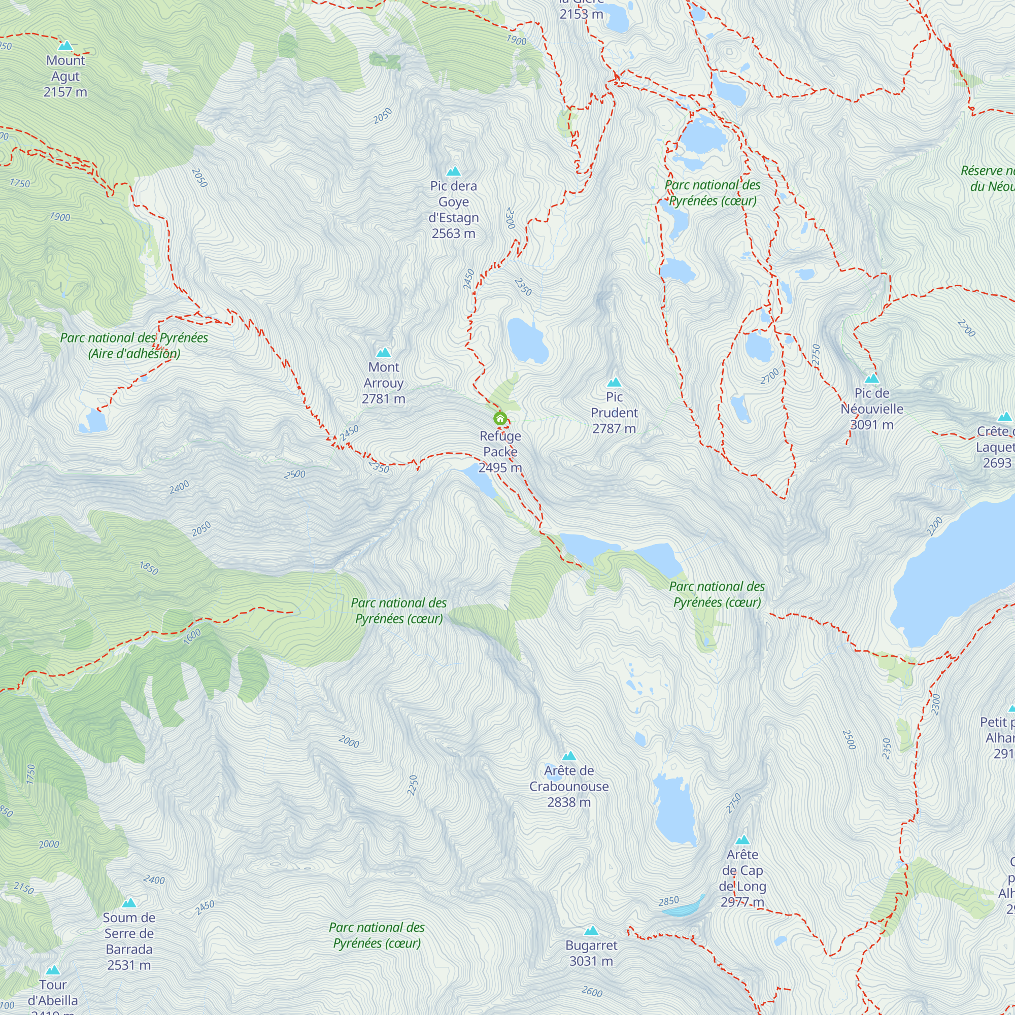 Cabane de Rabiet map