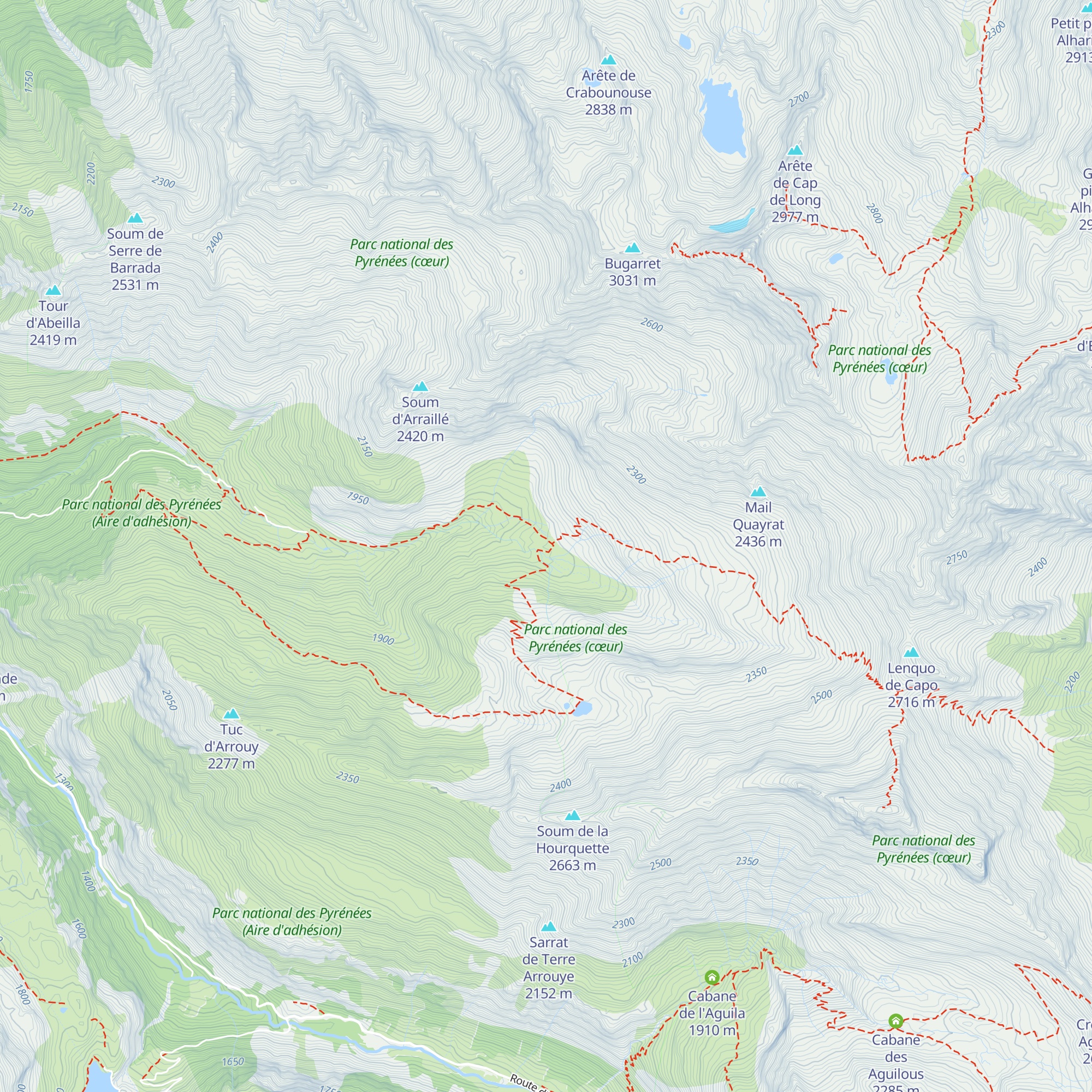Cabane de Sausset map