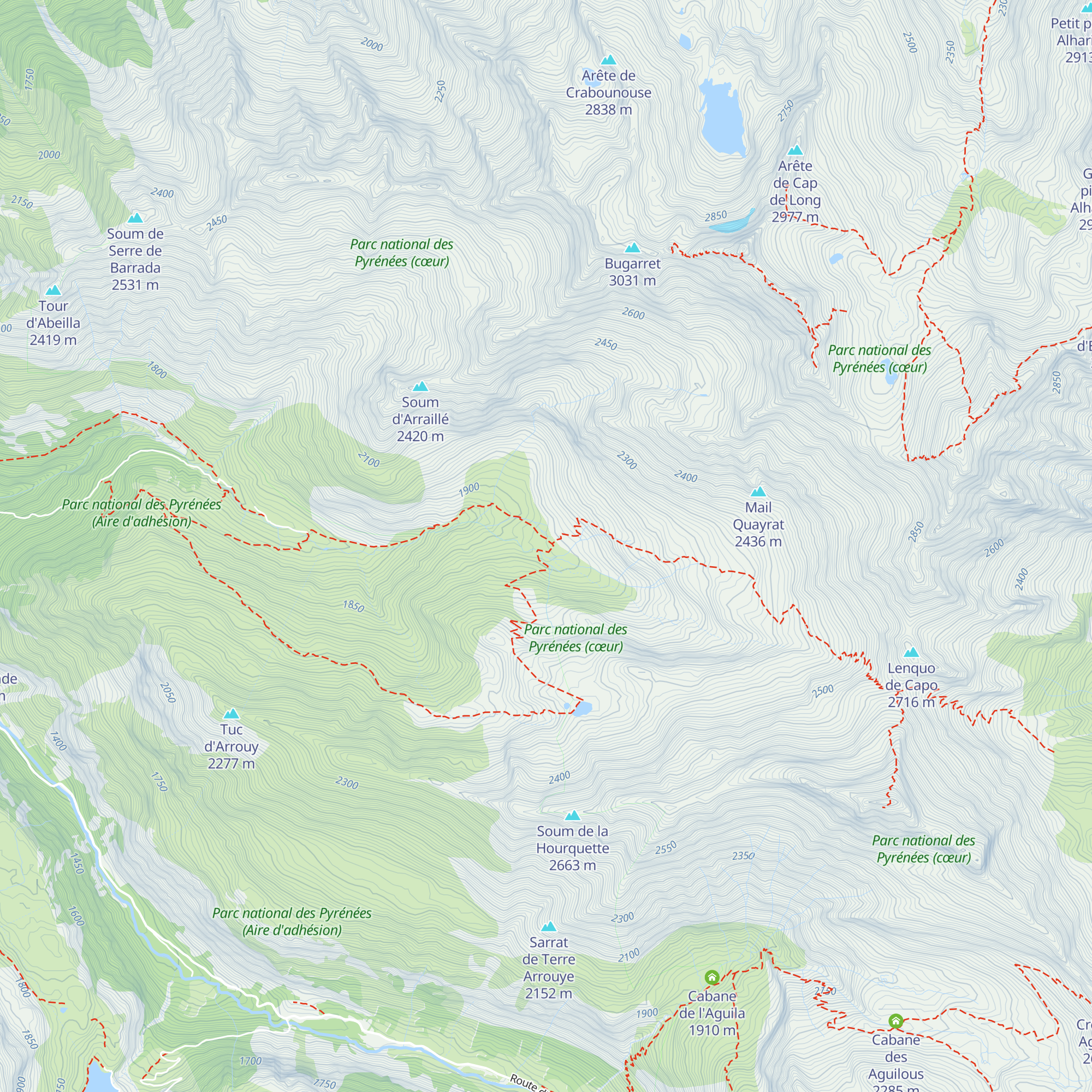 Cabane de Sausset map